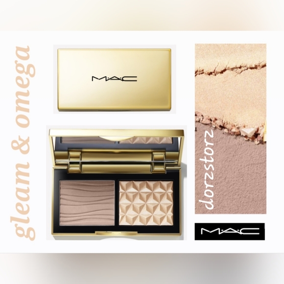 MAC Sculpt & Glow Duo Highlight&Contour Palette *GLEAM/OMEGA* / 0.12 oz / NIB - Picture 1 of 6